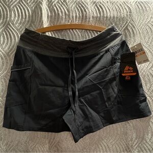 RBX Men’s Charcoal Black Athletic Drawstring Shorts